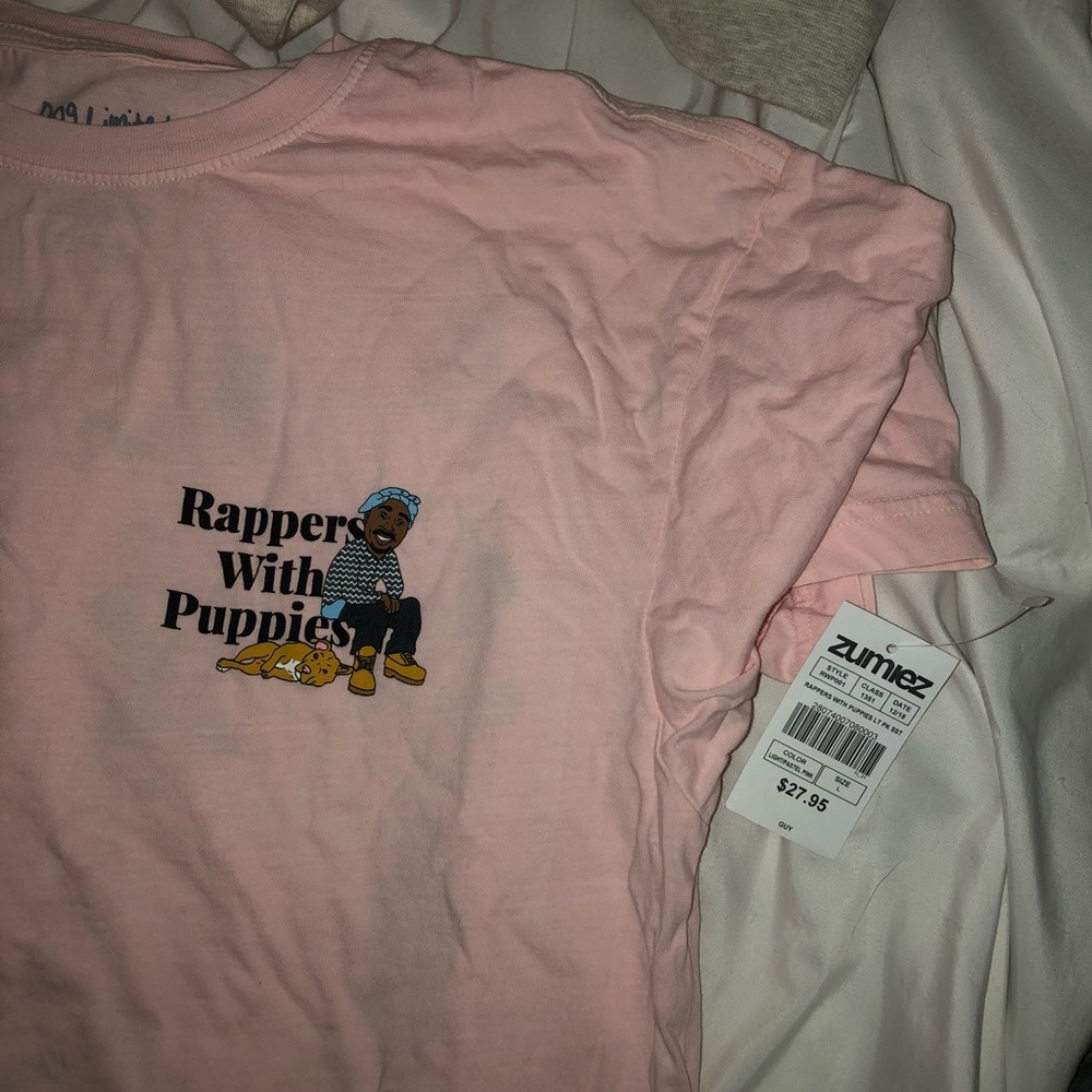 Rappers with puppies T shirt